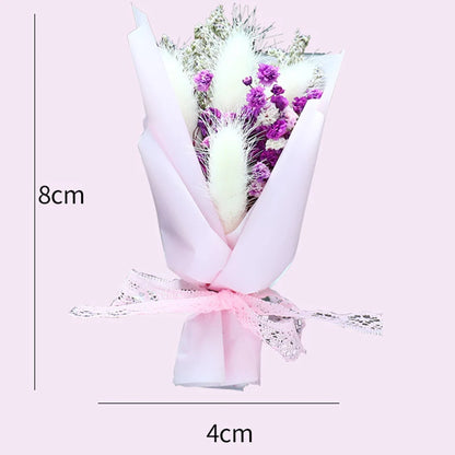 Mini Rose Bouquet Car Air Vent Clip Creative Flowers Mini Bouquet Car Perfume Air Freshener Ornament Car Accessories Interior