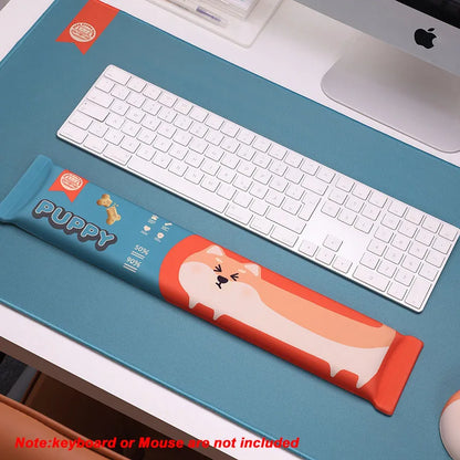 Mouse Pad Wrist Rest Keyboard Wrist Rest 3D Dog Cute Kawaii Mousepad Memory Foam Keyboard Hand Rest Pad Computer Mouse Pads Gel