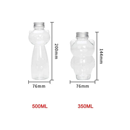 Kawaii Milk Water Bottle Tea Coffee Juice, Portable Water Cup, Home Clear Juice Drink Bottle, BPA Free Cute Water Bottle