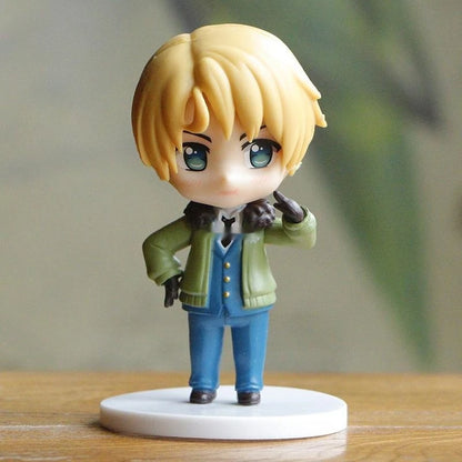 Anime Axis Powers Hetalia Feliciano Vargas Francis Bonnefoy World Star Pvc Action Figures 10cm Collection Model Child Toys Gift