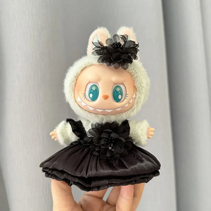 17cm Labubu I II Idol Dolls Clothes Cute Hoodie Mini Plush Doll Sitting Party Outfit Fashion Clothing Korea Kpop Exo DIY Gifts