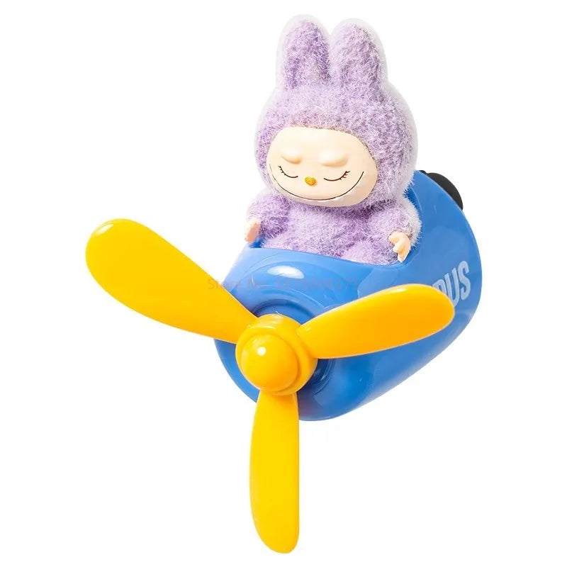 Labubu The Monsters Have A Seat Mengli Car Aromatherapy Doll Car Air Outlet Small Aircraft Cartoon Ornament Decoration