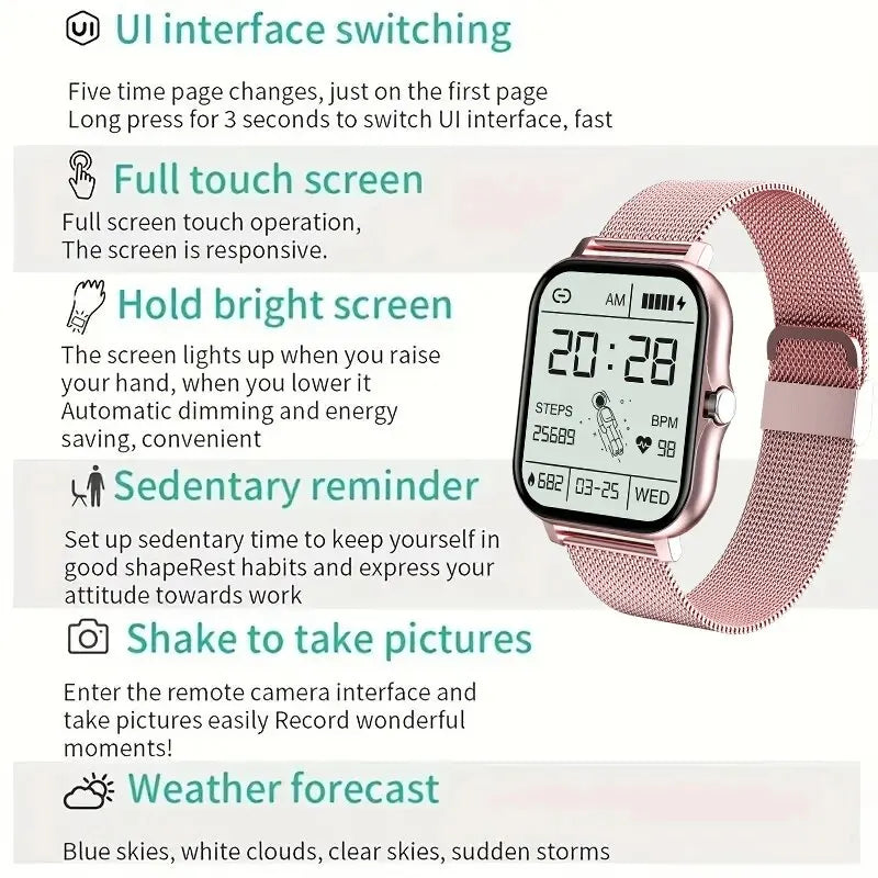 LIGE Smartwatch For Men Women Bluetooth Calling Bracelet Sport Fitness Smart Watch Gifts Digital Smartwatch Women Wristwatch Men