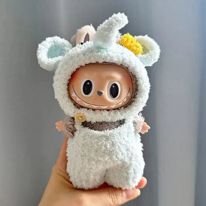 Handmade Mini Plush Doll'S Hat for 17cm Labubu Idol Dolls Cute No Doll Accessories For Korea Kpop Exo Clothing Hoodie Kawaii Hat