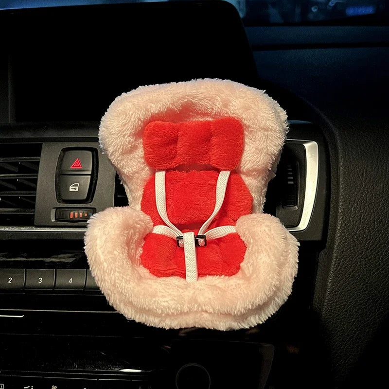 Hot Labubu Doll Car Seat Car Outlet Decorative Aromatherapy Cartoon Ornament Kawaii Model Doll Car Decoration Girl Surprise Gift