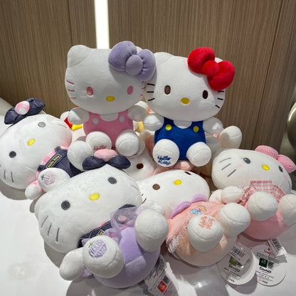 100% Genuine Sanrio Hello Kitty Kuromi Melody Cartoon Plush Stuffed Toys Soft Pillow Plushies Cute Doll Birthday Gifts For Girl