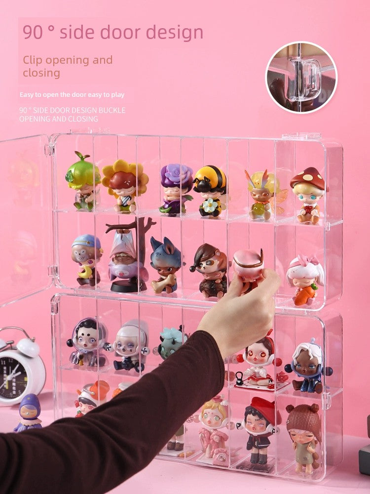 Blind Box Transparent Hand-Made Cute Grain Wall Storage Display Stand