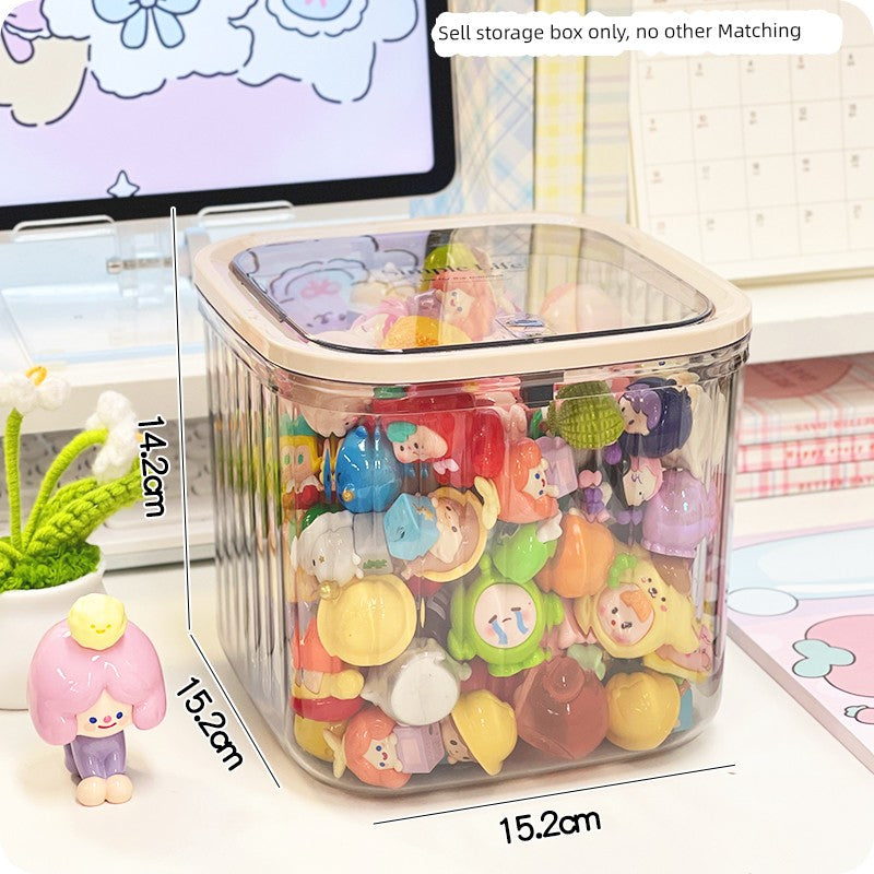 Cute Tablets Dustproof with Cover Minimalist Storage Box Girls' Desktop