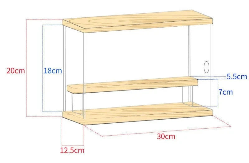 Blind box storage box, bubble mat acrylic display rack, hand box display cabinet, doll LEGO model dust cover