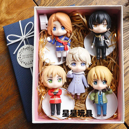 Anime Axis Powers Hetalia Feliciano Vargas Francis Bonnefoy World Star Pvc Action Figures 10cm Collection Model Child Toys Gift