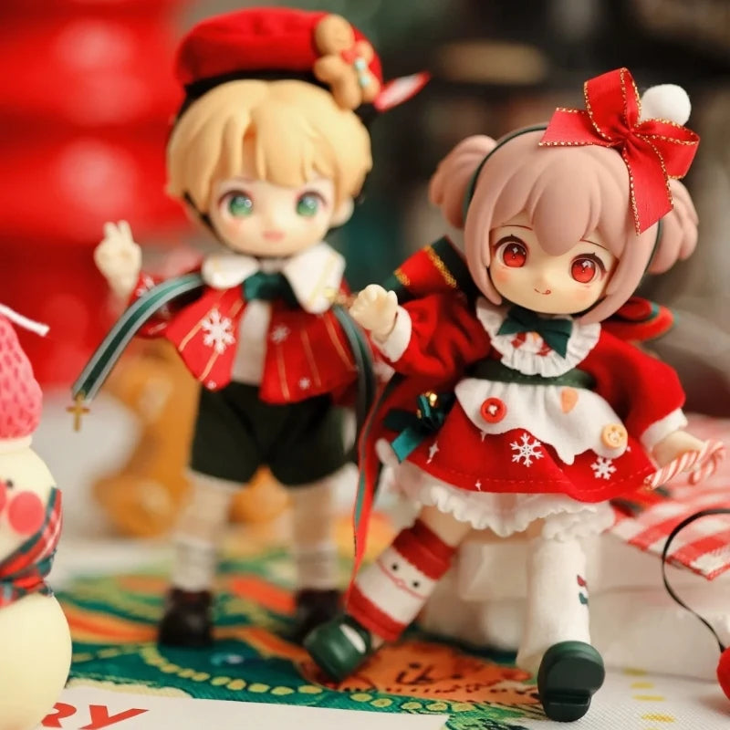 Christmas Nagi Kindergarten Wish Party Series 1/12 Bjd Kawaii Boys And Girls Oints Action Figure Desktop Collect Collectable Toy