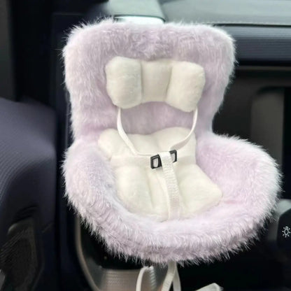 new 15-17cm doll Seat  Labubu Doll Safety Seat Cute Doll Air Outlet Aromatherapy decoration high-grade Car Interior Decoration