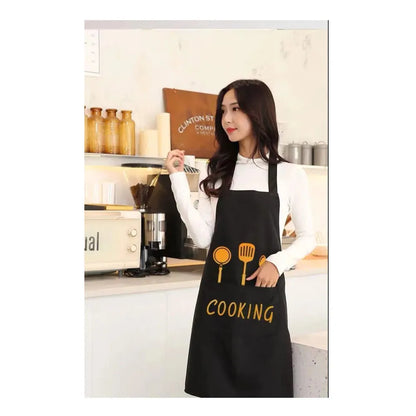 Kitchen Household Cooking Apron Men Women Oil-Proof Waterproof Adult Waist Fashion Coffee Overalls Apron Kitchen Accessories