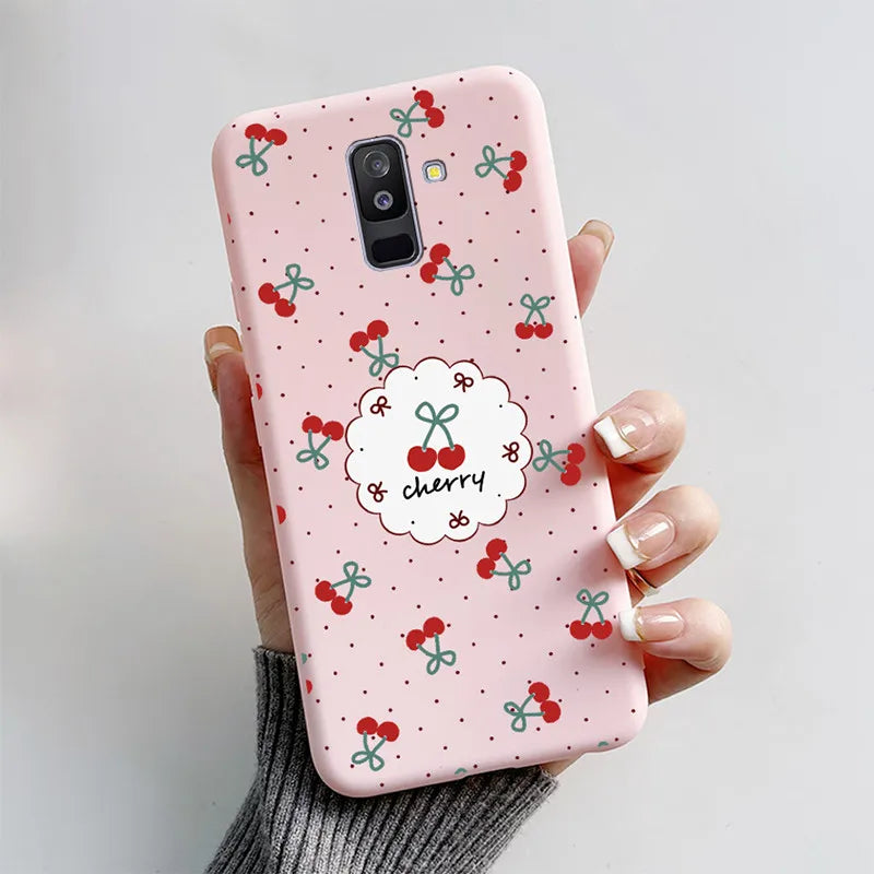 Case For Samsung A6 2018 Cover A 6 A600F Cartoon Cat Fox Soft Silicone TPU Phone Case For Samsung Galaxy A6 Plus 2018 A605F Case