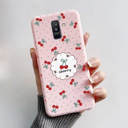 Case For Samsung A6 2018 Cover A 6 A600F Cartoon Cat Fox Soft Silicone TPU Phone Case For Samsung Galaxy A6 Plus 2018 A605F Case