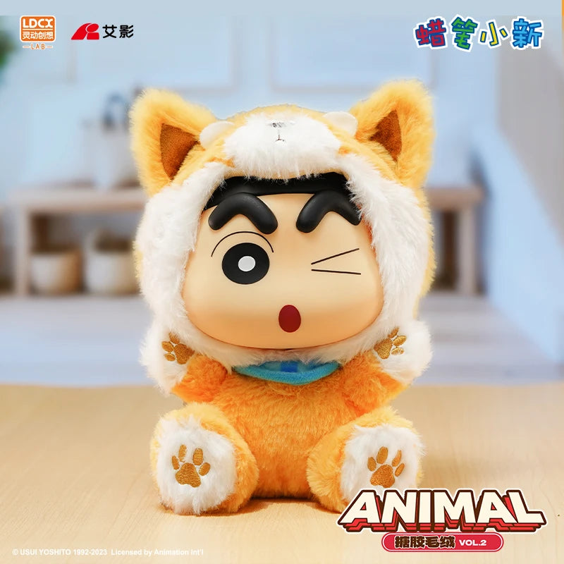 New Dynamic Creativity Crayon Shin Chan Vinyl Plush Doll Mascot Series New Year Gift Doll Handmade Blind Box Christmas Gifts