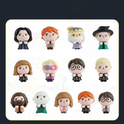 New Miniso Mini Bean Harry Potter Flight Series Blind Bag Lying Posture Computer Pendant Cute Gift