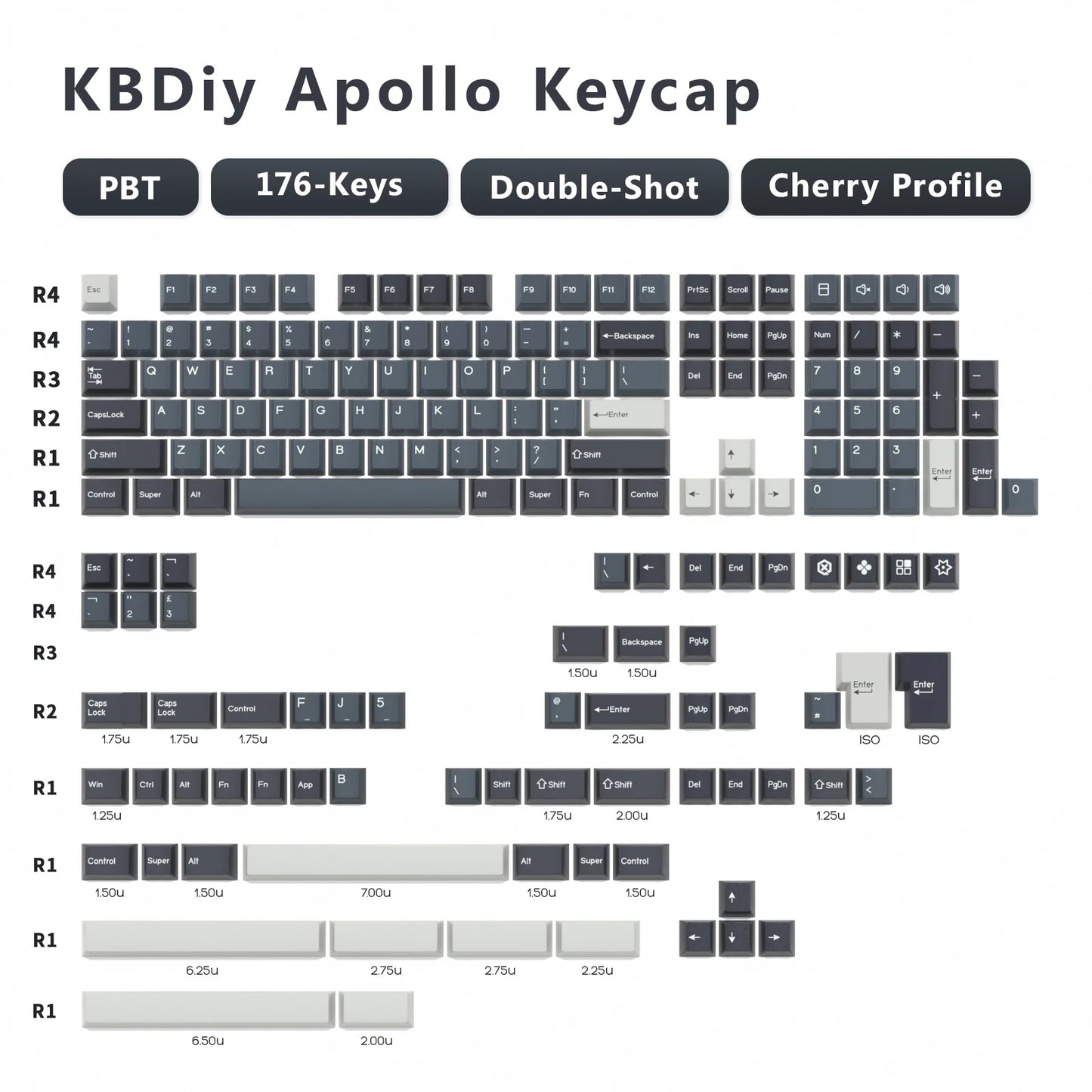 KBDiy GMK Keycap Double Shot GMK Olivia Shoko Jamon WOB Red Samurai Botanical PBT Keycaps Cherry Profile for Mechanical Keyboard