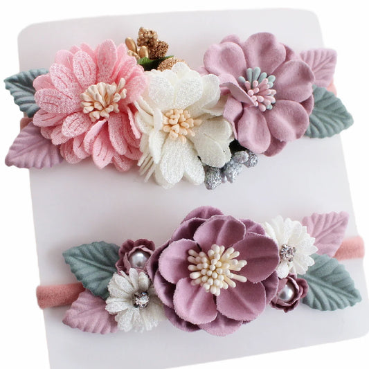 Fashion Baby Photography Headband Elastic Nylon Flower Headband Girl Headband