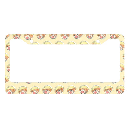 Japanese anime personalized and standardized car license plate frame color scheme Cute matching customized products -2