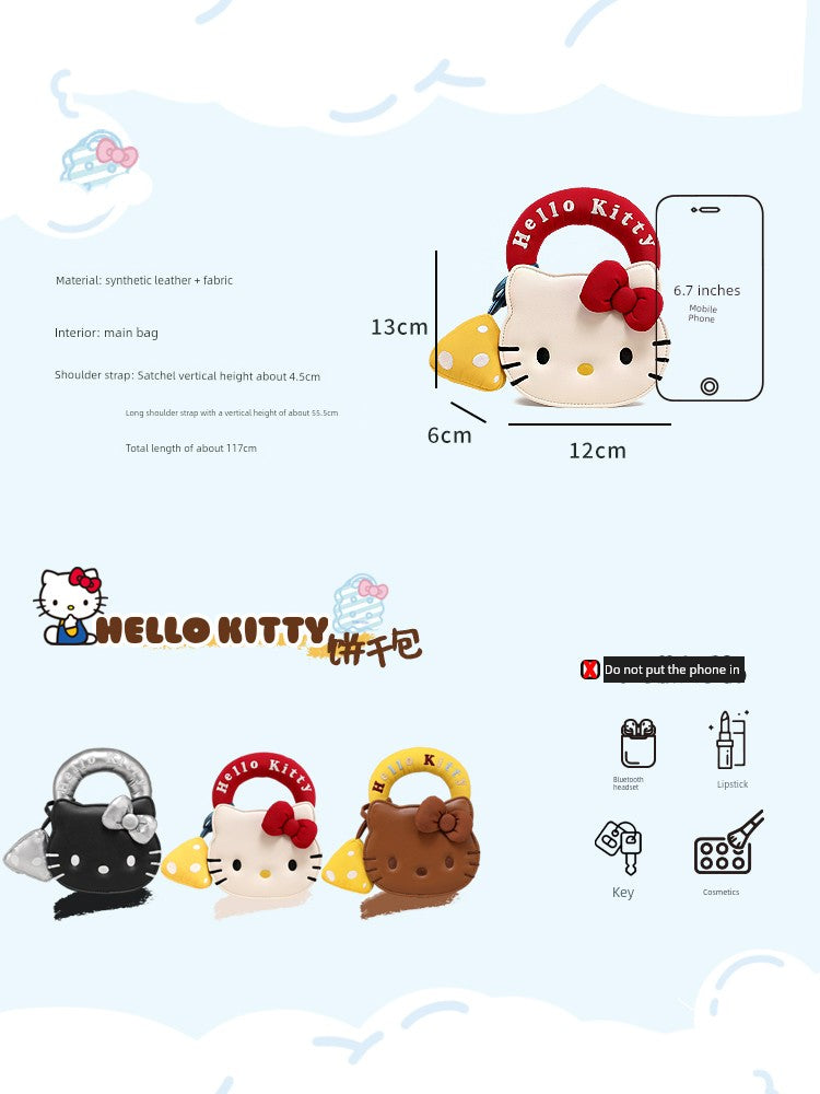 Toutouhellokitty Joint Name Sanrio Authentic KT Hello Kitty Cute Mini Bag Christmas Birthday Gift