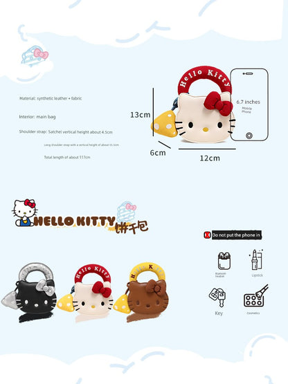 Toutouhellokitty Joint Name Sanrio Authentic KT Hello Kitty Cute Mini Bag Christmas Birthday Gift