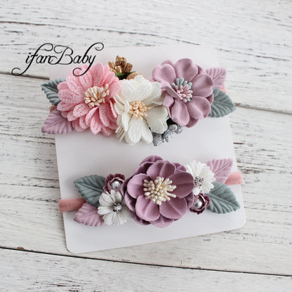 Fashion Baby Photography Headband Elastic Nylon Flower Headband Girl Headband