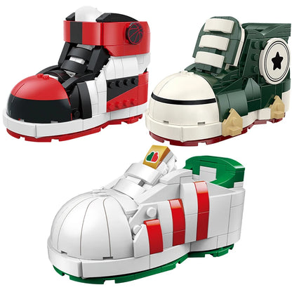 Pinlepai Jaki Building Blocks Sneaker Bricks Brick Building Block Set Shoe Decoration Plastic Moc Sports Toys For Children