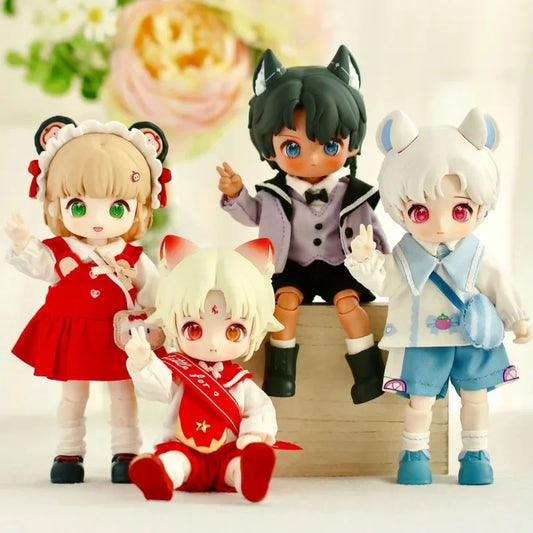 Anime Action Nagi Bjd Blind Box Exchange Student Series Figure Surprise Mystery Guess Bag Kawaii Model Children Cute Toys Gifts