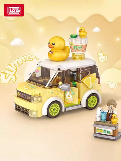 LOZ Mini Blocks City Series Street view 294pcs+ FOOD truck fruit/icecream shop learning Assemble Toys  toys for children 4207