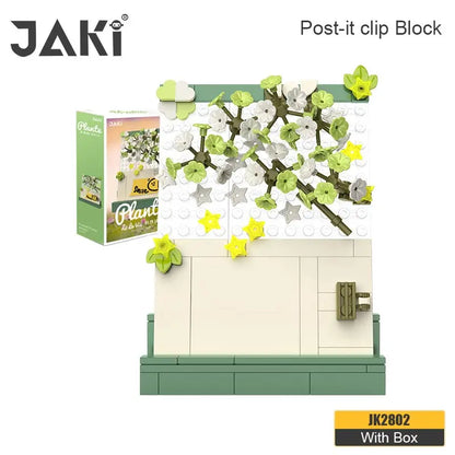 JAKI building blocks plant log series note clip decoration postcard flowers heart language children couple girlfriends gift