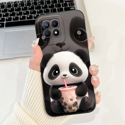 Lens Protective Case For Realme 8i RMX3151 Cute Cartoon Soft Silicone Back Cover For Realme8i Phone Cases