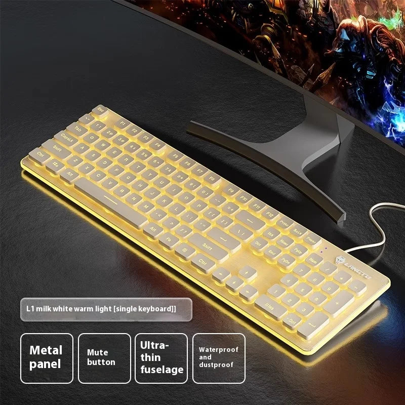 Langtu L1 Mechanical Keyboard Feels Silent Wireless Keyboard Quiet Quiet Desktop Notebook E -Sports Game Office