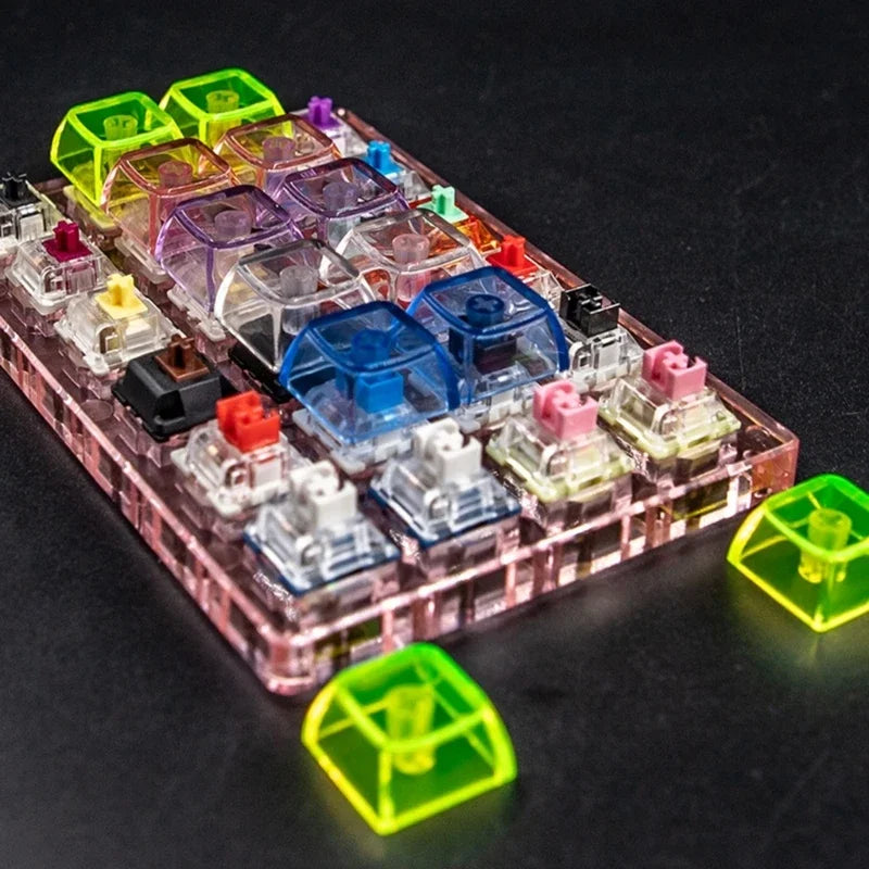 10PCS High Transparent Keycaps XDA Height Blank Keycap Set For Mechanical Keyboard Keycap Backlit Key Caps Colorful