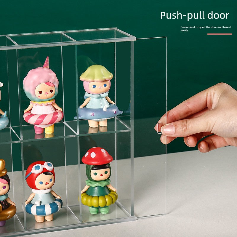 Blind Box Storage Display Stand Hand Office Pop Mart Display Box Storage Box Transparent Acrylic Model Doll Hand Office