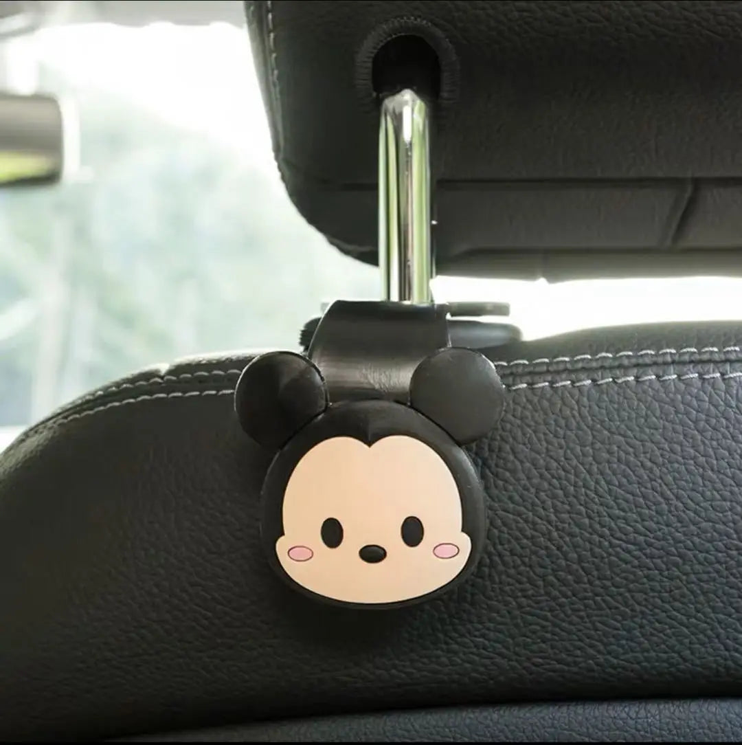 Cartoon Creativity Car Accessories Mickey Minnie Mouse Car Interior Decor Accessories Individuality Seat Hook Car Hook Kawaii