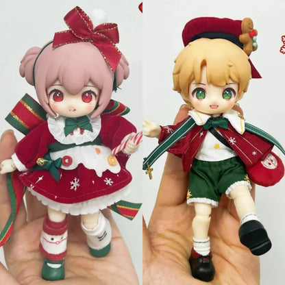 Christmas Nagi Kindergarten Wish Party Series 1/12 Bjd Kawaii Boys And Girls Oints Action Figure Desktop Collect Collectable Toy