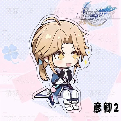 Honkai:Star Rail Boothill Jade Live Broadcast Guest Or Host Magnetic Sofa Sitting Character Acrylic Fridge Sticker Desk Ornament