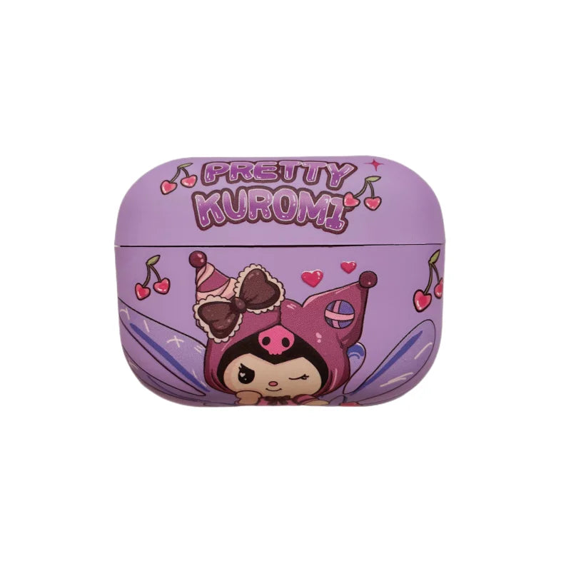 Sanrio LOTSO Kuromi Melody Headphones Cover Cartoon Cool Anti-drop Soft TPU Material, Suitable For Airpods 4, 2, 3, Pro, Pro2