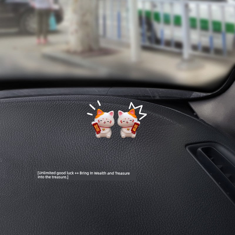 Good Luck Bring In Wealth and Treasure Healing Cartoon Central Control Car Ornaments