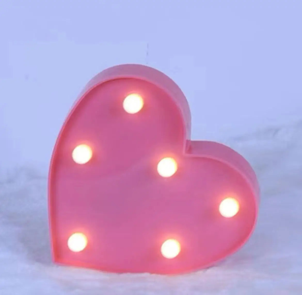 Pink Romantic Luxury LED Light 6.3-inch Pink Decorative Alphabet Number Light Battery Powered Christmas Decorative Light Wedding