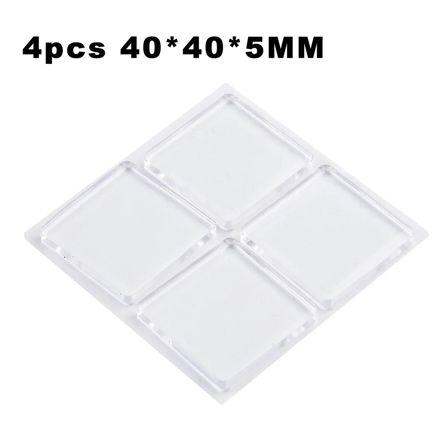 4pcs/set Transparent Anti Vibration Shock Absorbing Pad Washing Machine Noise Reduction Silicone Non-Slip Heat Resistance Mat