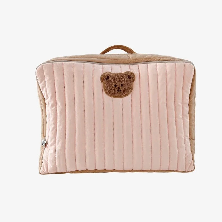 Cartoon Bear Mummy Bag Oversize Cotton Quilt Storage Large-Capacity Bag Outing Hiking Packing Bags Kindergarten