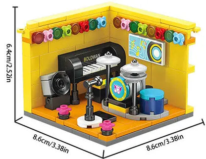 House Building Blocks Mini City Store Street View Snack Street Children's Toys Boys and Girls Gifts Compatible With Lego