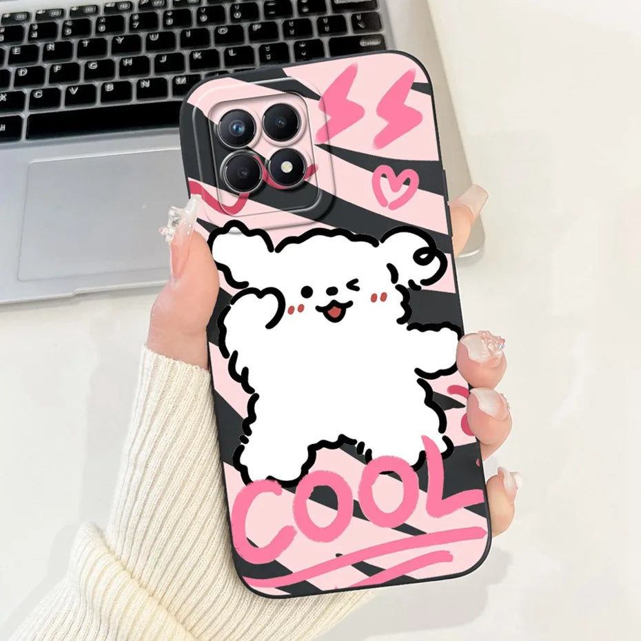 Lens Protective Case For Realme 8i RMX3151 Cute Cartoon Soft Silicone Back Cover For Realme8i Phone Cases