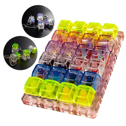 10PCS High Transparent Keycaps XDA Height Blank Keycap Set For Mechanical Keyboard Keycap Backlit Key Caps Colorful