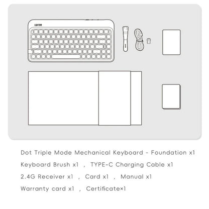 Lofree Dot Liquid Foundation Mechanical Keyboard 84 keys 75% Gasket Mount Hot-Swappable USB-C Bluetooth 5.3 2.4GHz Three Modes