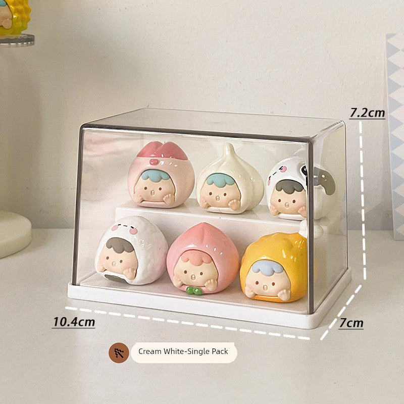 Cute Grain Storage Hand-Made Acrylic Dustproof Display Box