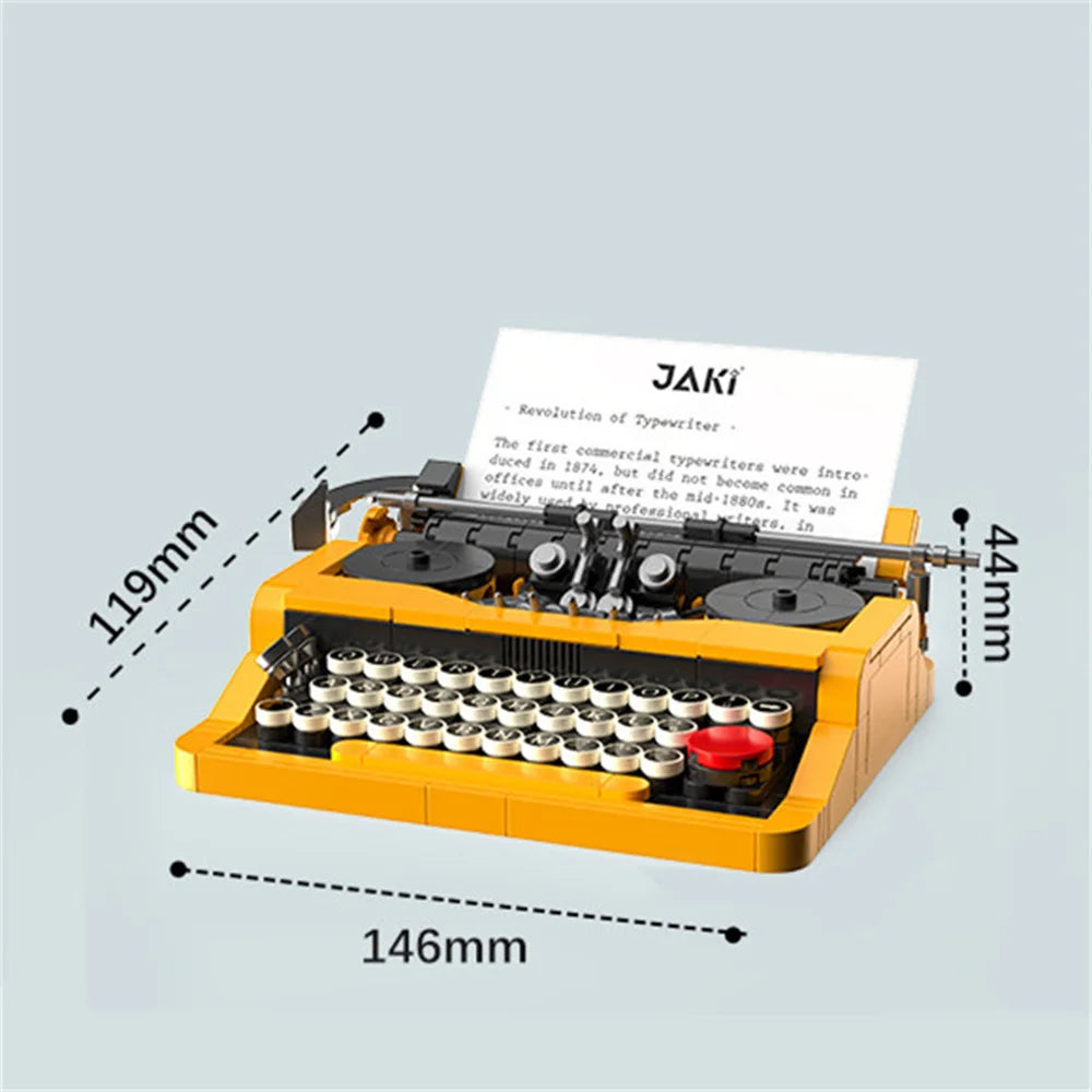 JAKI NEW Creative Classic Ideas Typewriter Computer TV Building Blocks Bricks,DIY Model Kit Toy For Adults Kids Birthday Present