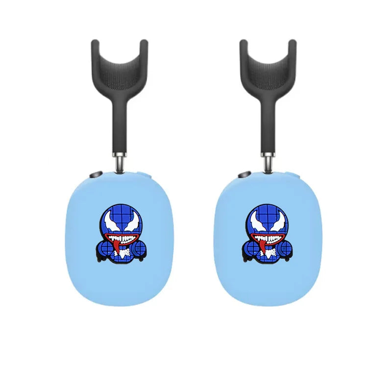 DIY Cartoon Marvel Batman Earphone Case for Apple AirPods Max Earmuff Silicone Protective Cover for AirPods Max Earphone Case